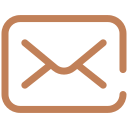 email icon brown