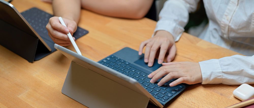 Person using a screen reader on a laptop — website accessibility and disability access attorney in Las Vegas